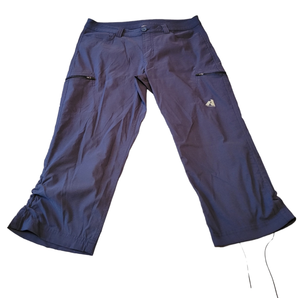 Eddie Bauer First Ascent Navy Blue Capri Women's Size 10 Hiking Pants w/ pockets